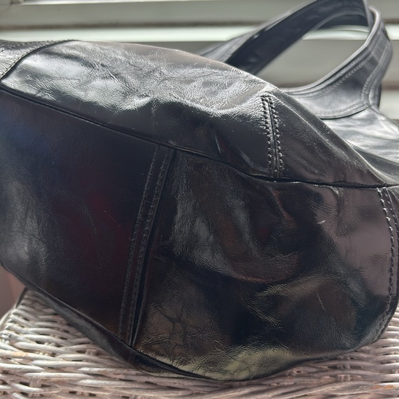 Coach 12520 Ergo Pleated framed patent leather satchel - Picture 9 of 13